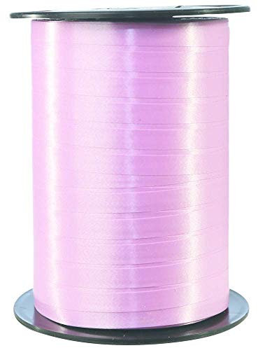 Clairefontaine 601760C Spule Geschenkband glatt (500 m x 7 mm, ideal für Bastelprojekte und Geschenke) 1 Stück rosa