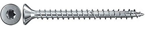 fischer Power-Fast FPF-ST 3,0 x 16 ZPF - Spanplattenschrauben mit Senkkopf und Vollgewinde zum Befestigen von allg. Holzverbindungen, blauverzinkt - 200 Stück - Art.-Nr. 652296