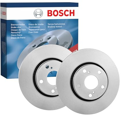 Bosch BD1403 Brake Disc Set - 295 mm - Front Axle - 1 Set of 2 Discs | Vented Discs - ECE-R90 Certified - Good Cooling, Reliable Braking, Corrosion Protection