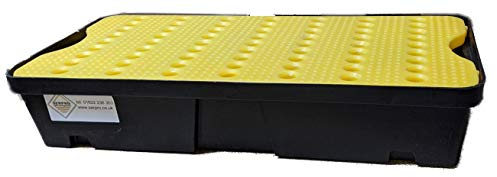 80 x 40cm 30 Litre Spill/Drip Tray with Removable Grid - Heavy-Duty, Chemical-Resistant Spill Containment Solution