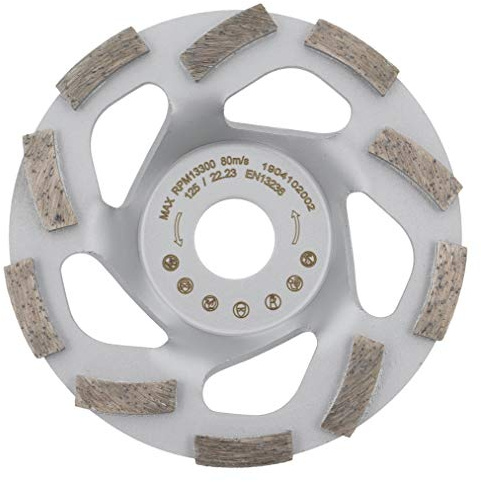 PRODIAMANT Qualité Première Disque Diamant à Meuler Béton 125 x 22,2 mm - diamant meule PDX82.909 Turbo 125mm