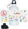 Eurofoto Trinkflasche mit Namen Lotta und 1. Klasse-Motiv für Mädchen, aus Aluminium
