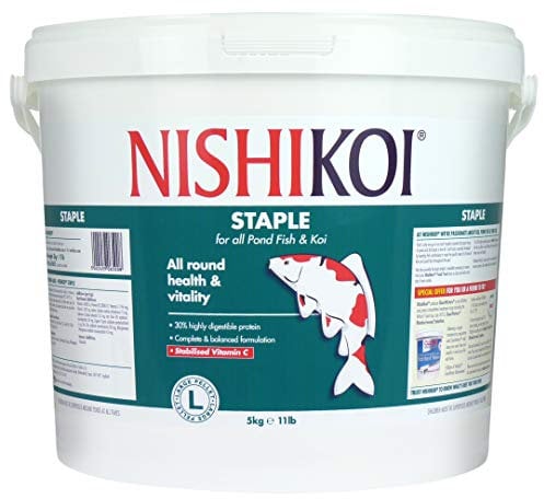Nishikoi Staple Complete Food for Koi and Pond Fish - Large Pellets - 5kg