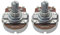 FLEOR 2pcs Full Size A500K Audio Taper Potentiometer Guitar Tone Volume Control Pots with Bayonet L15mm Short Knurled Split Shaft