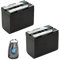 Amsahr - Batteria per fotocamera digitale e videocamera per Samsung BL 480, B350, B360, C170 Pack-2