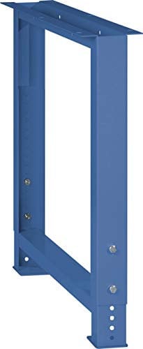 LISTA Werkbankfuß 80x725x700-1050mm RAL5012 Lichtblau - Höhenverstellbar