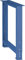 LISTA Werkbankfuß 80x725x700-1050mm RAL5012 Lichtblau - Höhenverstellbar