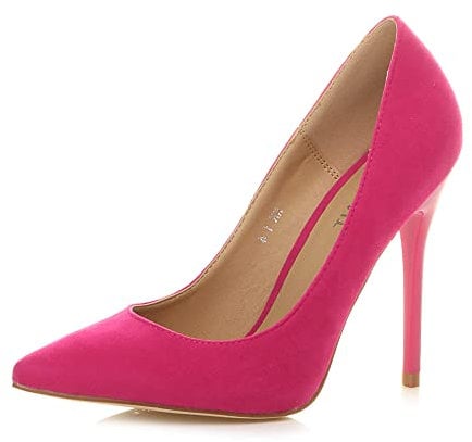 AJVANI high Heel Pointed Court Smart Party Work Shoes Pumps Size 3 36