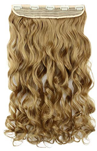 CAISHA 55cm 1 Teilig CLIP IN EXTENSIONS Sophia Haarteil Gewellt Goldblond C64-1