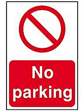 Scan 0605 - Cartello in PVC No Parking, 200 x 300 mm
