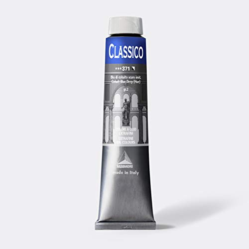Maimeri Oil Paint, Clasico Cobalt Blue Deep (Hu), 371 324371, 6.8 fl oz (200 ml)