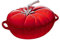 STAUB Cast Iron Dutch Oven 3-qt Tomato Cocotte, Made in France, Serves 2-3, Cherry