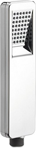Nikles Handbrause Flat clean 1/2 *50 x 21,5 x 192,7 mm, Sprühplatte mit Negativwinkel 15°, 1-strahlig, Easy-to-clean Technik, geregelte Durchflussmenge 12 l/min