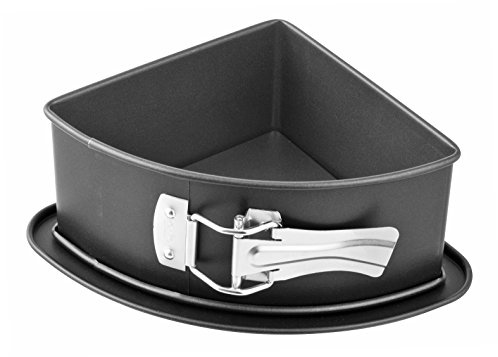 Zenker Dreeick-Springform mit Auslaufschutz, Backform mit Antihaftbeschichtung, perfekt für Singles, kreatives Backerlebnis, (Farbe: schwarz), Menge: 1 Stück