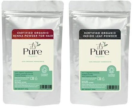 Soil Association Certified Organic Henna 100g & Organic Indigo 100g