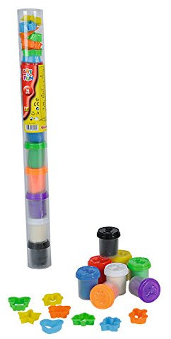 Simba 106329290 - Knetdosen Set Art und Fun in Röhre, Spiel