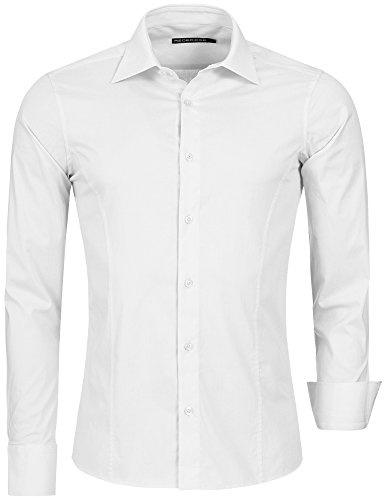 Redbridge Herren Slim-fit Basic Freizeithemd