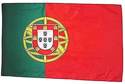 AZ FLAG Bandera de Portugal 90x60cm para un Palo - Bandera Portuguesa 60 x 90 cm Poliester Ligero