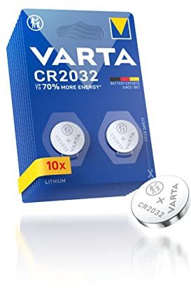 Varta Batterie Electronics CR2032 Batteria al Litio 3V Pacco da 20 Batterie in Confezione Originale da 1