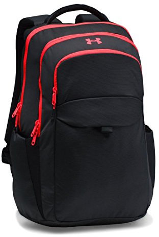 Under Armour On Balance Damen-Rucksack, Schwarz (002)/Marathon Red, Einheitsgröße