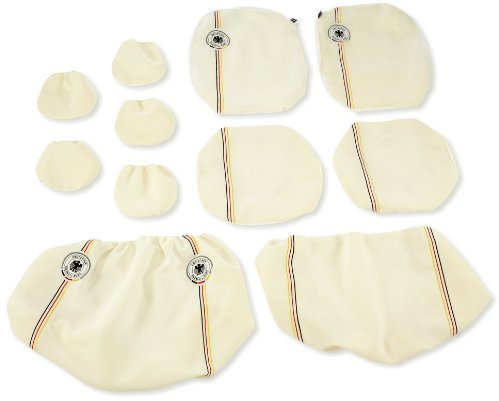DFB 73202 Sitzbezugset 11-teilig, weiß