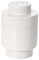 LEGO Storage Brick 1 Knob Round White, Stackable Storage Box, 950 ml, Ø123x183mm, Storage Box with Lid, Desk Storage Box for Kids & Adults, Home Decor
