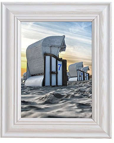 Mein Landhaus Bilderrahmen Holz Stockholm 13x18 cm | Landhausstil weiss