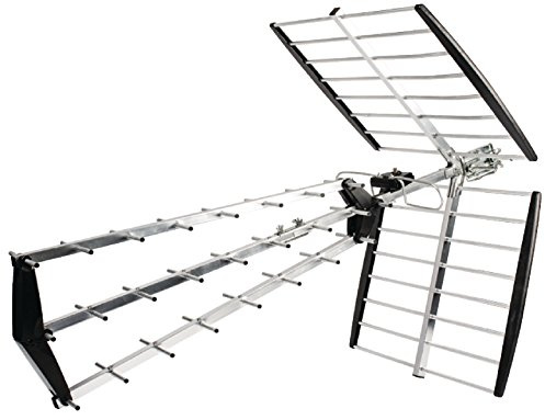 Valueline VLS-UHF51L Antenna da Esterno DVB-T e UHF da 15 Db, Nero