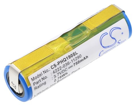 CS-PHQ190SL Akku 750mAh Kompatibel mit [Philips] 8895XL, 9160XL, 9170XL, 9190XL, 9195XL, HQ7360, HQ7363, HQ8100, HQ8140, HQ8150, HQ8160, HQ8170, HQ8200, HQ8250, HQ8290, HQ8800, HQ8894, HQ9020, HQ9070