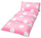 Butterfly Craze Bodenkissen Bett Lounger Abdeckung, gemütliche & stilvolle für Kinder, Recliner Bodenkissen für ultimativen Komfort, Kleinkind Nap Matte, nur Abdeckung, Light Pink Polka Dot, King