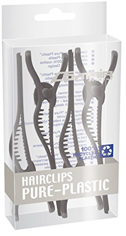Comair 7000082 Hairclips Pure Plastic 4er Pack 100% Kunststoff ohne Metall