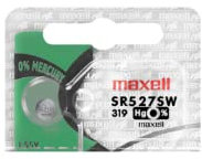 Maxell 319/SR527SW 1,55 V Uhrenbatterie