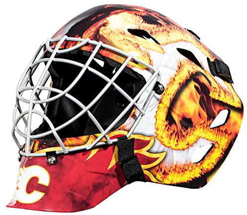 Franklin Sports GFM 1500 NHL Calgary Flames Goalie Face Mask