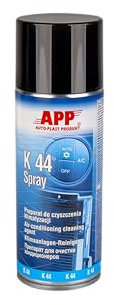 APP K 44 Spray Nettoyant climatisation voiture et maison | Desinfectant climatisation voiture et maison | Bombe nettoyage climatisation avec embout d'extension | 400 ml