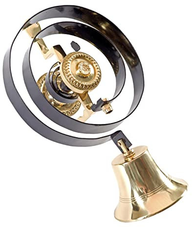 Traditional Polished Brass Butler Door Bell Kit - with Cast Iron Pull and Pulleys