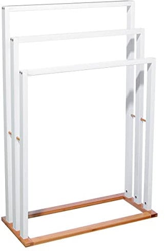 Porte-Serviettes sur Pieds Blanc Naturéo - 5 five simply smart