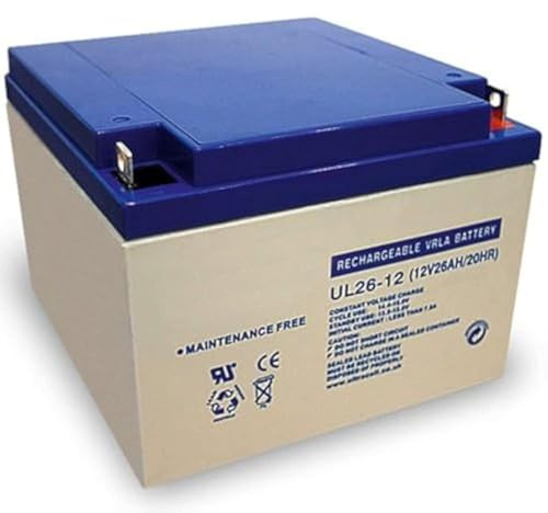 UL26-12 Blei Akku 12 Volt mit 26Ah und M5 Schraubanschluss