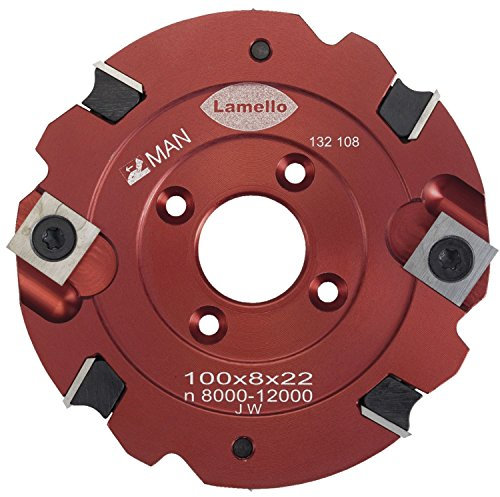 Lamello Couper Fraisage réversible HW, 100 x 8 x 22 mm, Z4 Plus V4, Clamex S connecteur, 1 pièce, 132108