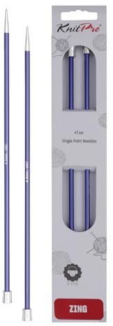 KnitPro Zing Single Pointed Needles 16 (40cm) | 4.50mm