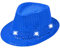 TrendandStylez LED Pailletten Hut Glitzer Kappe Sylvester Karneval Party 11 Farben (Blau)