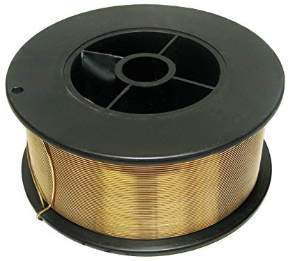 MIG Schweißdraht CuAl8 - D:1,0mm, 1kg S100 Spule - zum Feinstblechlöten und Schweißen von Messing/Guß