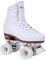 Chicago Skates Damen und Mädchen Premium Leder gefüttert Rink Roller Skate - Classic White Quad Skates