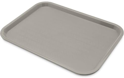 Carlisle FoodService Products CT121623 Café Standard Cafeteria / Fast Food Tray, 12 x 16, Gray