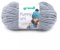 Gründl Wolle Funny uni - weiche Chenille Wolle zum Häkeln - Kuschelig und hautfreundlich - 100 % Polyester - 1 Knäuel 100 g / 120 m - Nadelstärke 5 - 6 - hellgrau