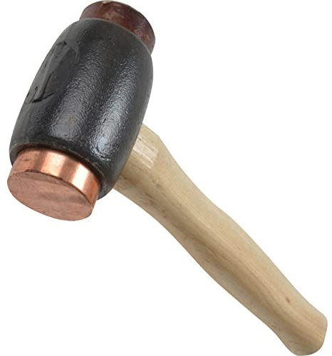 Thor 214 - Mazzuolo con testa in ferro, rame e cuoio grezzo, 1,6 kg, mis. 3