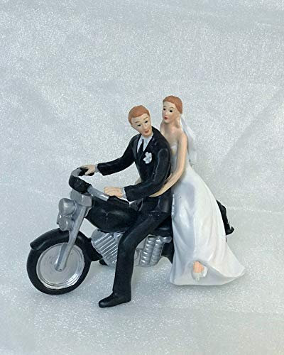 DreamWedding-UK Wedding Cake Toppers/Bride and Groom Figures/Sitting/Standing, Artificial Resin, Number 20, 5 x 12 x 12 cm