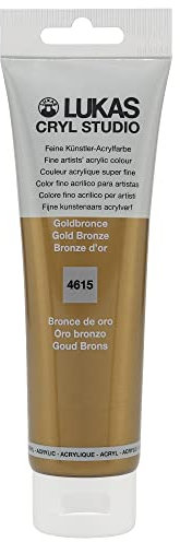 Lukas Cryl Studio 125 ml, Acrylfarbe in Premium-Qualität, Goldbronze