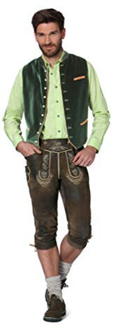 Stockerpoint Ricardo Herren Trachtenweste, Tanne, 56