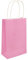 Papiertaschen mit Griffen, 14 x 21 x 7 cm, Pink, 24er-Pack