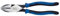Klein Tools J2000-9NECR Leitungsmonteurzange, Crimpen, 9 Zoll, für nicht isolierte Steckverbinder, Kabelschuhe und Klemmen, schneidet ACSR, Schrauben und Nägel, hohe Hebelwirkung, induktionsgehärtete